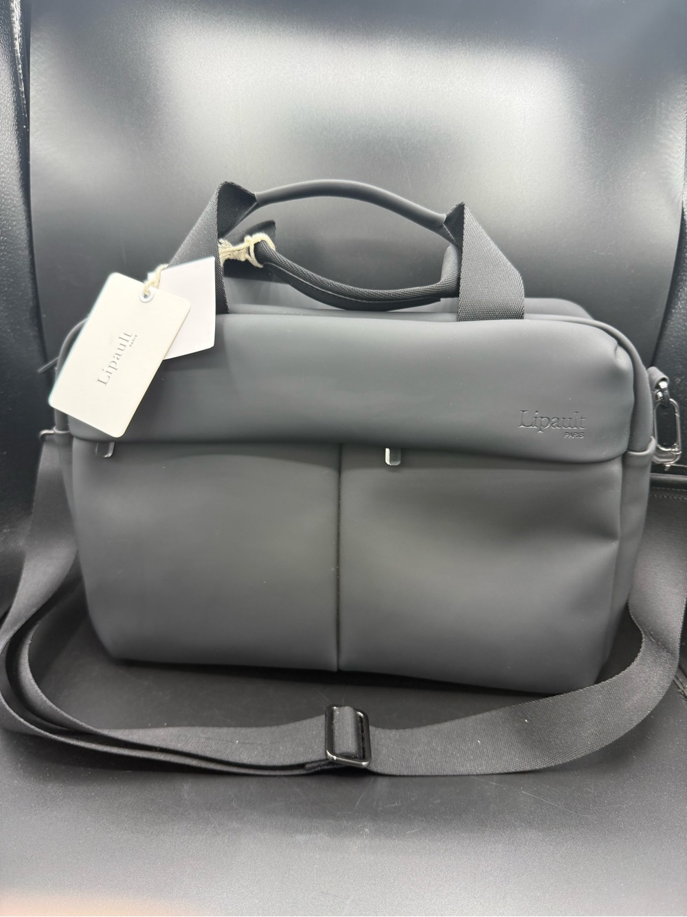 Lipault Paris Lost in Berlin Carryall Bag Matte Black Carryon Travel Bag NEW